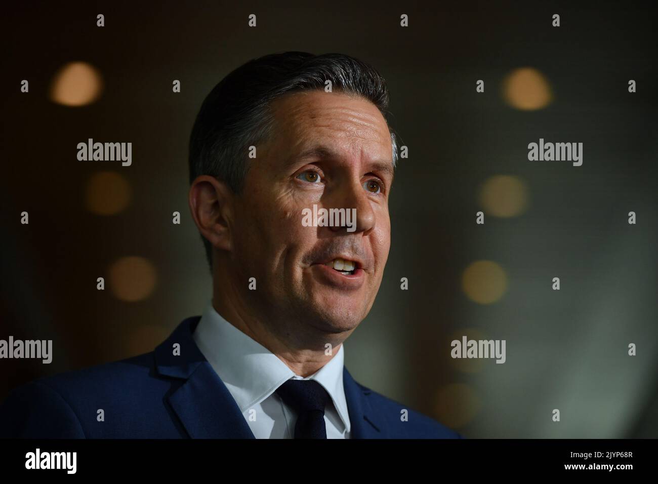 Shadow Minister for Health Mark Butler at a press conference at Parliament House in Canberra
