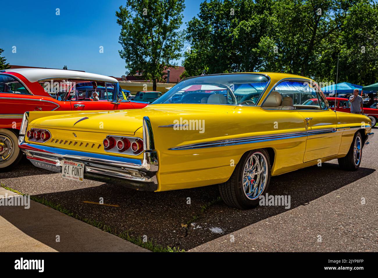 Falcon Heights, MN June 17, 2022 Low perspective rear corner view of