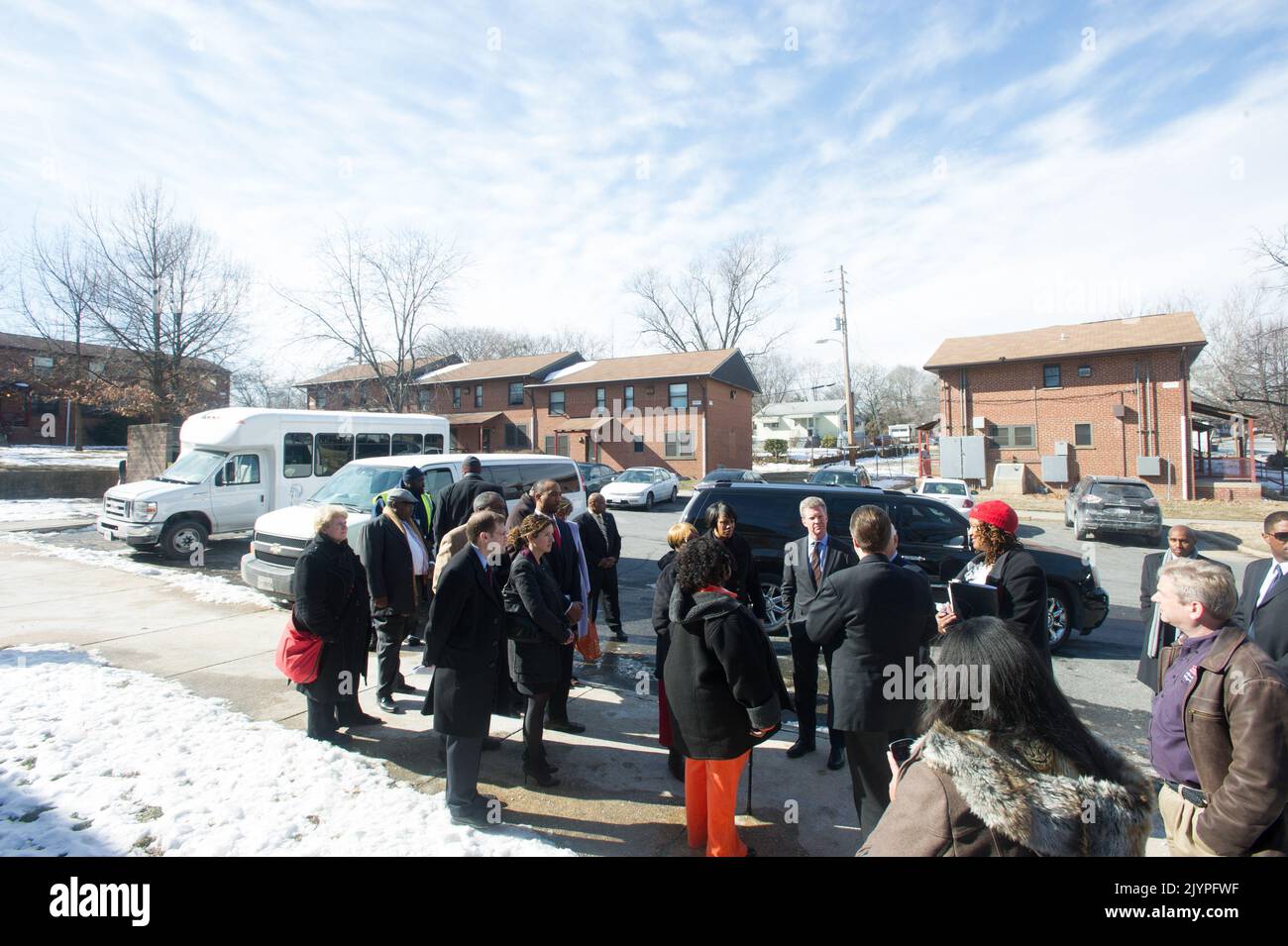 Secretary Shaun Donovan in Baltimore, Maryland for tour of Cherry Hill