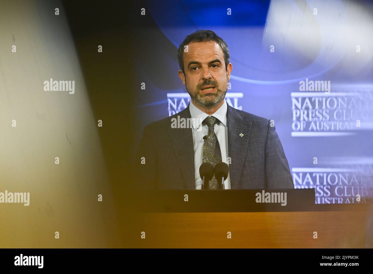 Federal President of the Australian Medical Association Omar Khorshid delivers his address to Federal President of the Australian Medical Association Omar Khorshid delivers his address to