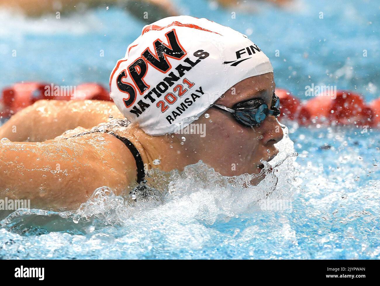 Ella Ramsay swims during the Women’s 200m Individual Medley Heats at ...