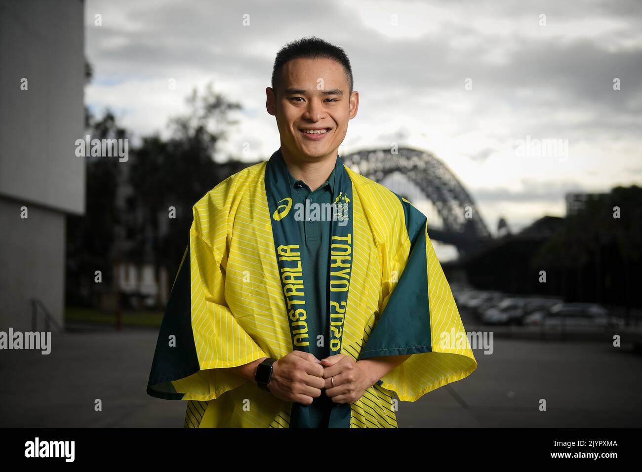 Shixin Li poses for a photograph during the announcement of the