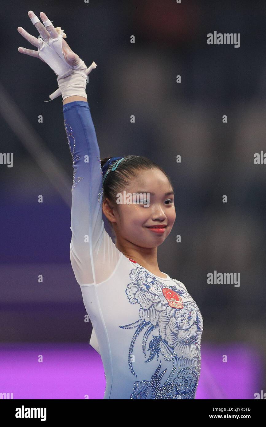 Hangzhou, China's Zhejiang province. 8th Sep, 2022. Gold medalist Luo ...