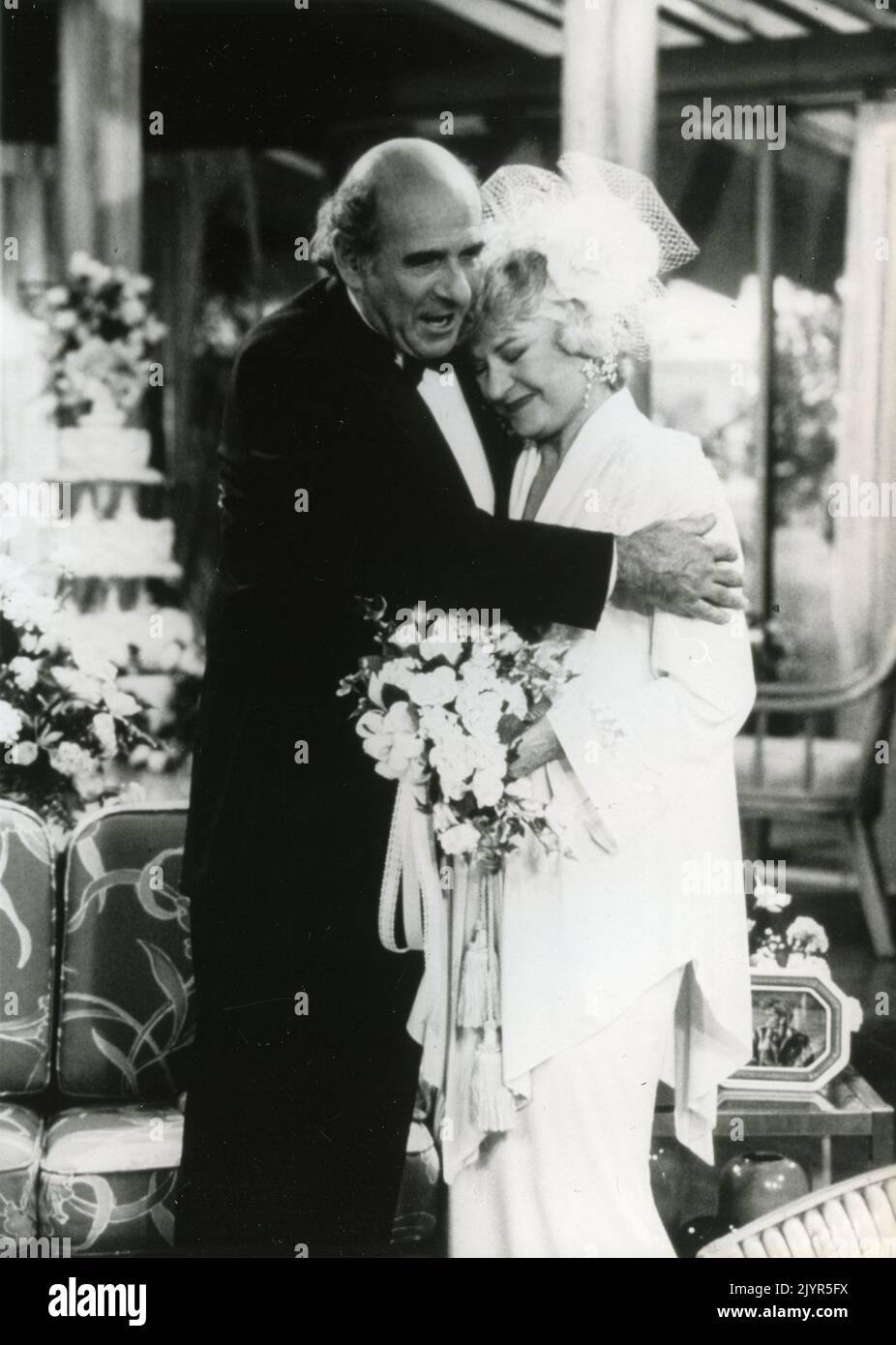 American actress Beatrice Arthur and actor Herbert Edelman in the TV