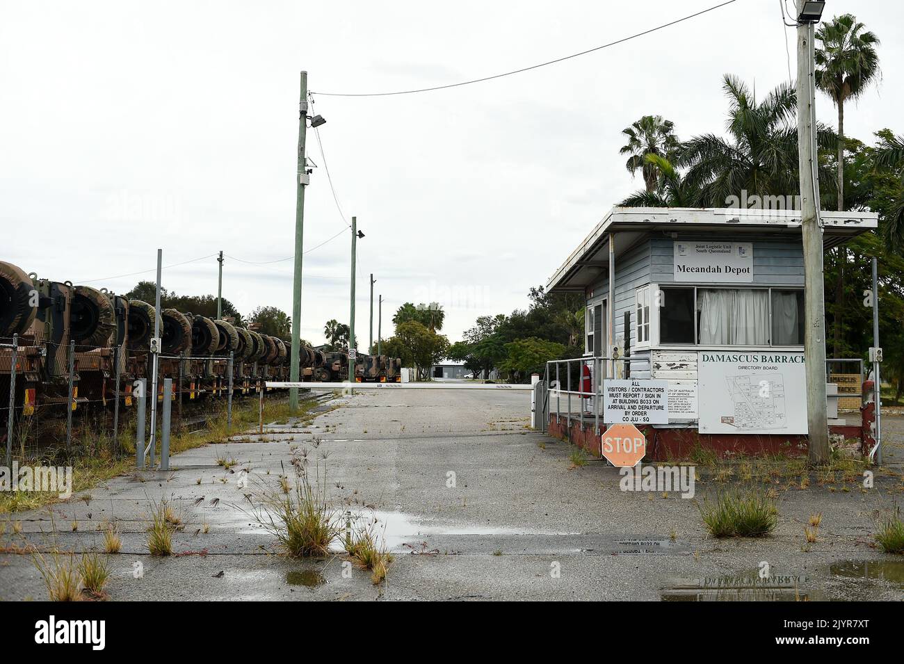 A general view of the Damascus Barracks in Brisbane, Friday, June 25