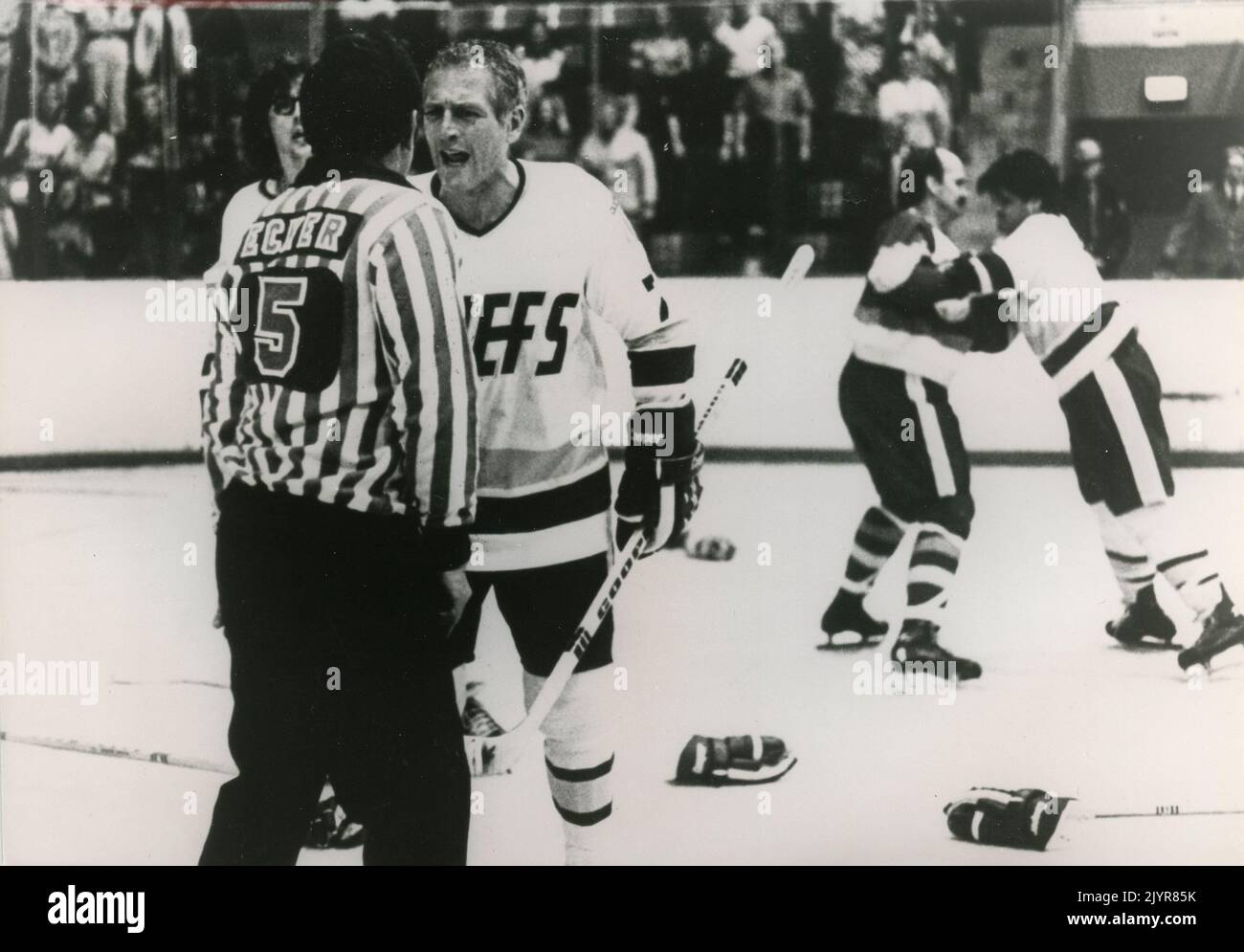 American actor Paul Newman in the movie Slap Shot, USA 1977 Stock Photo