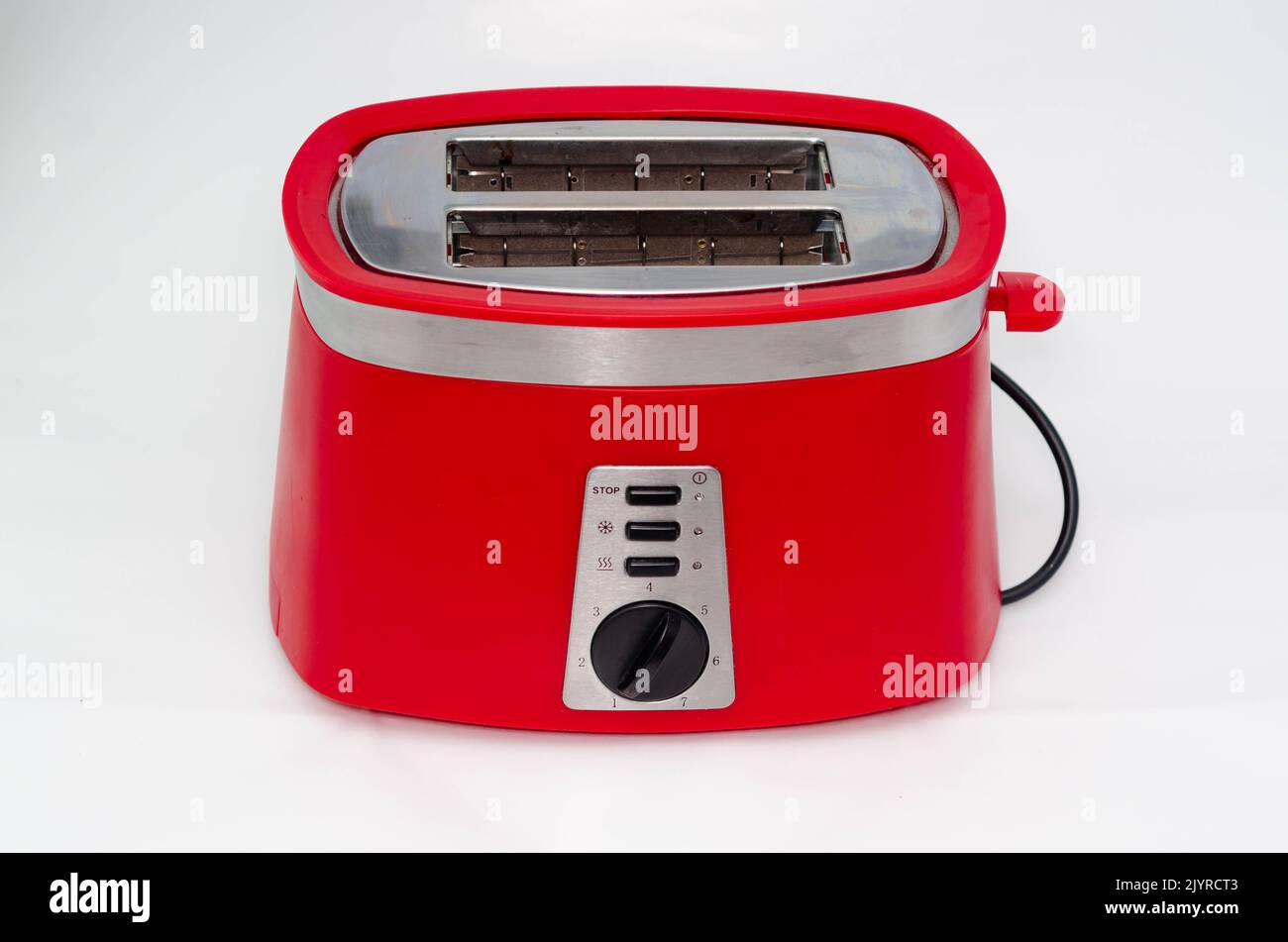 Used toaster isolated on white background Stock Photo Alamy