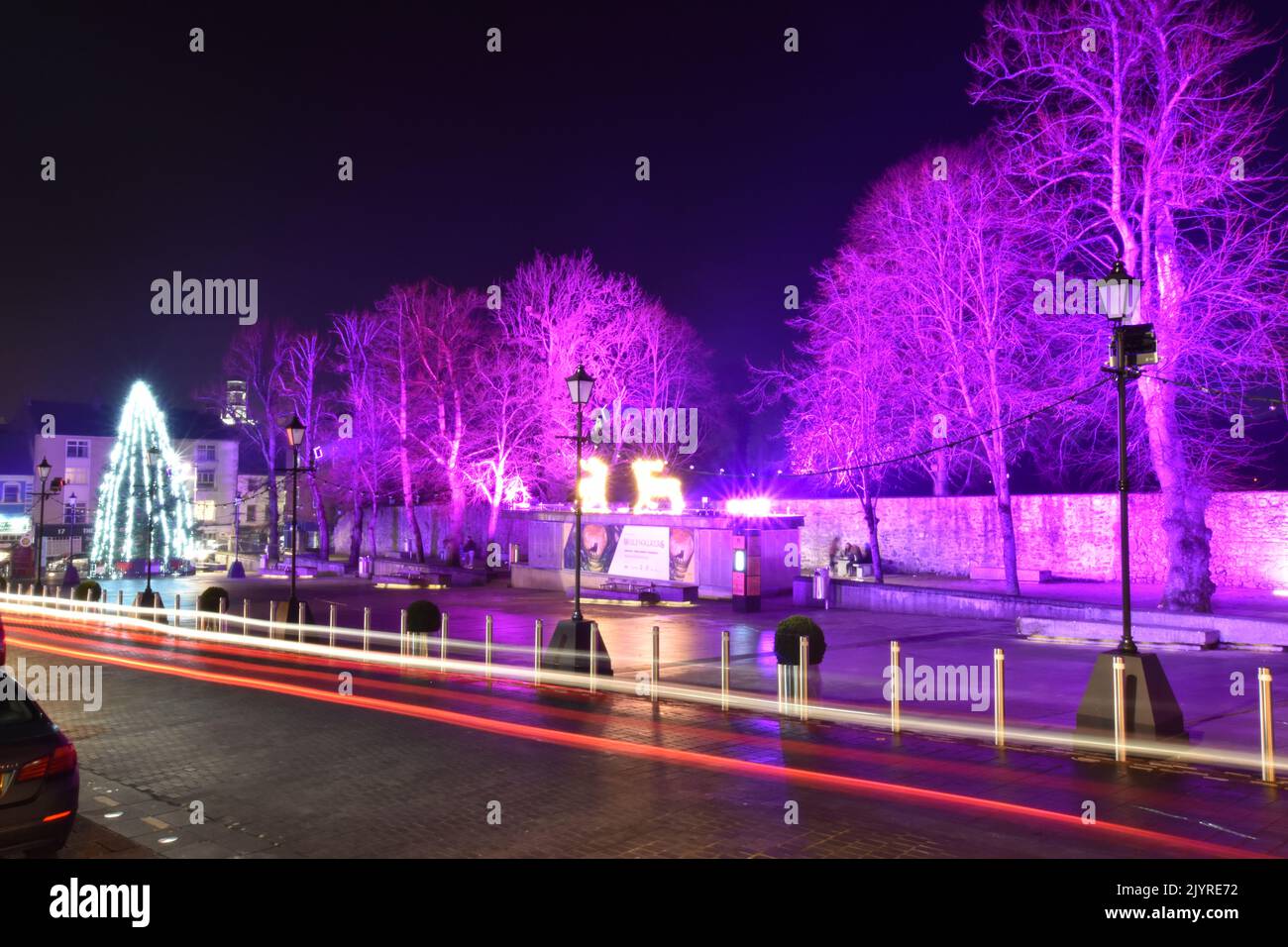 Christmas Lights on Parade, Kilkenny, Ireland Stock Photo Alamy