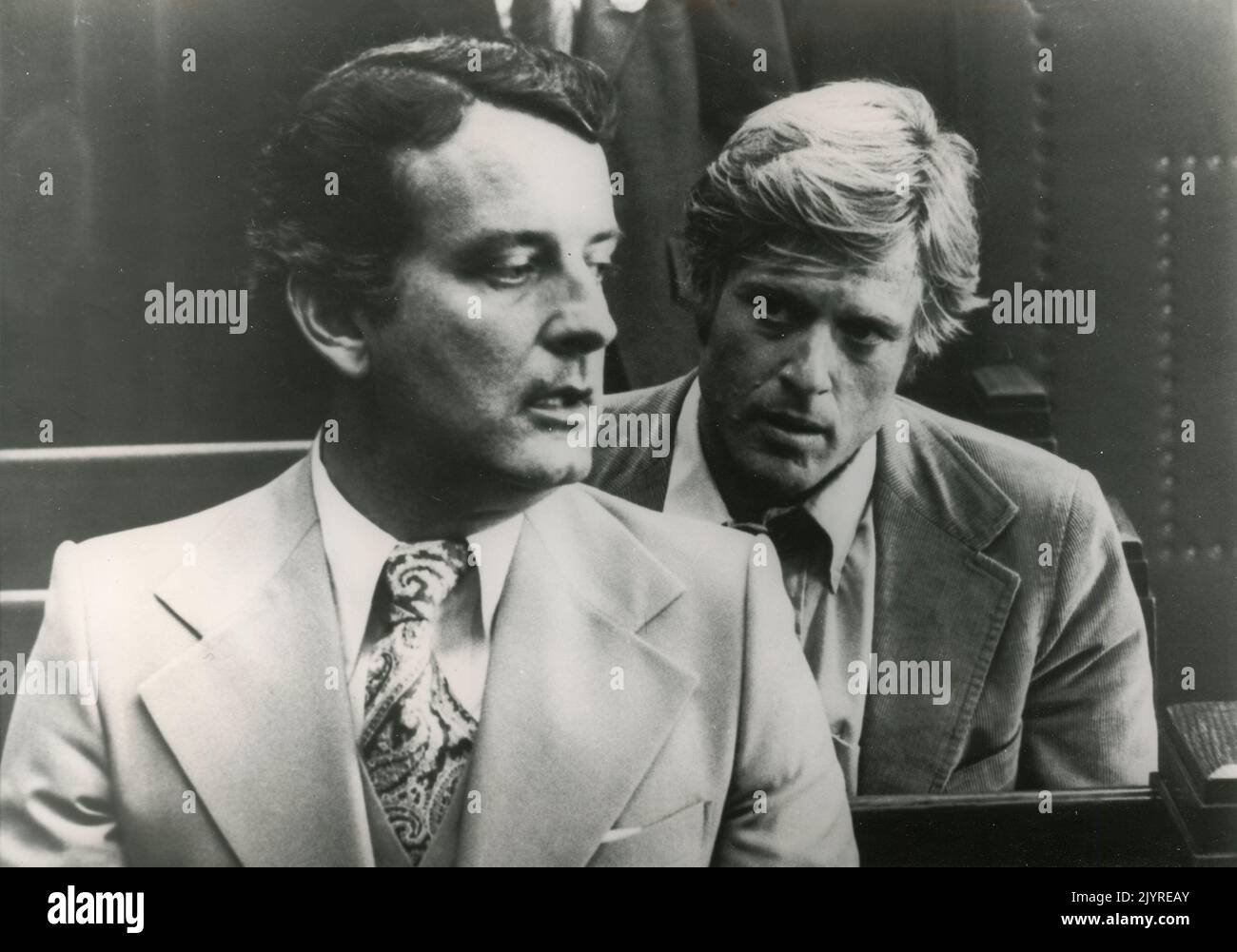 American actor Robert Redford (right) in the movie All the President's ...