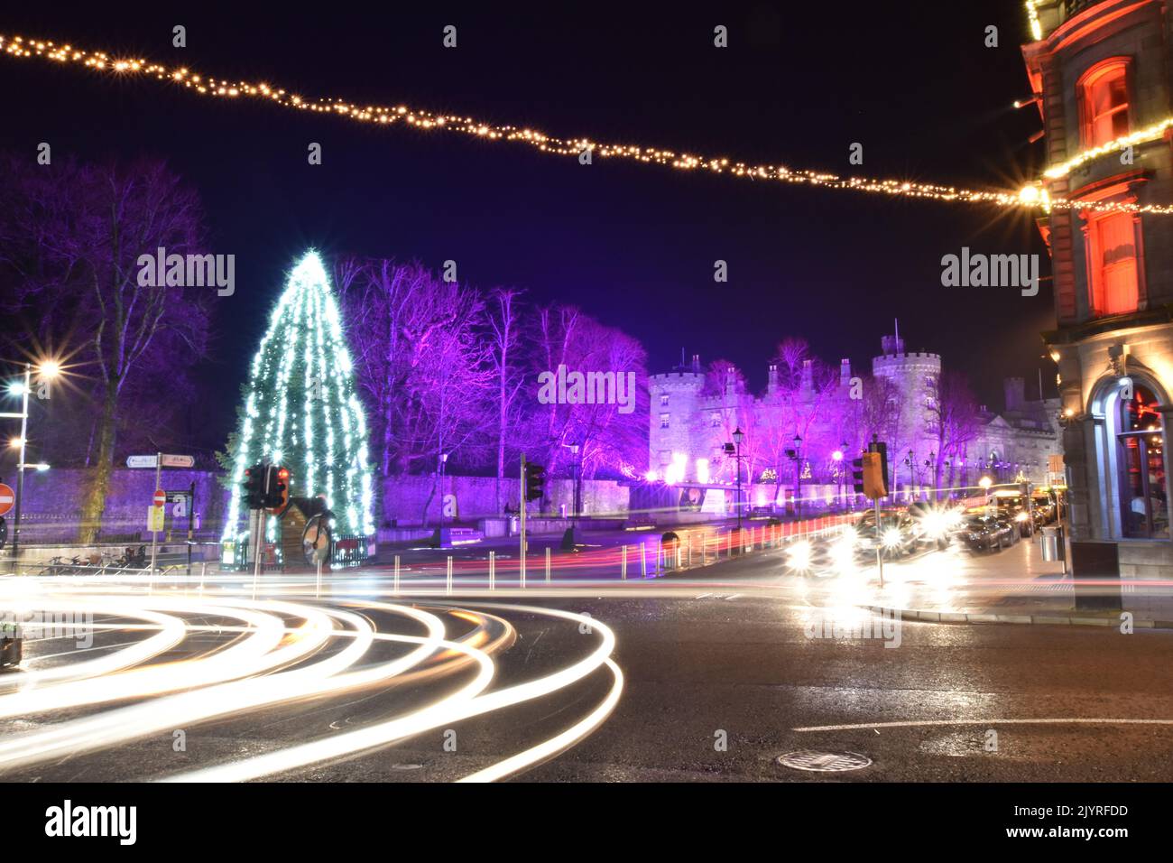 Christmas Lights on Parade, Kilkenny, Ireland Stock Photo Alamy