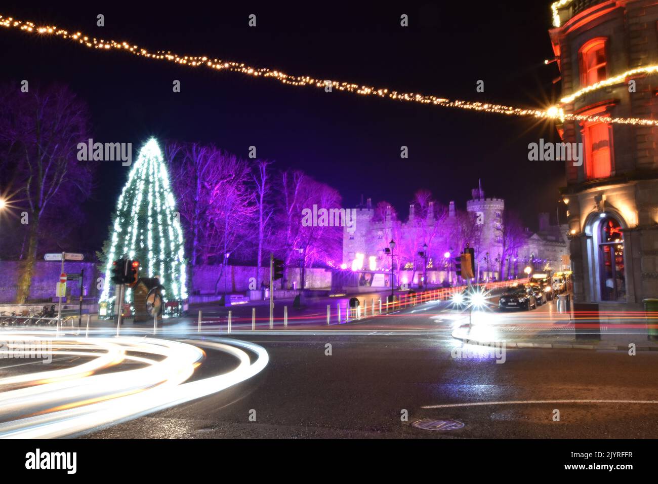 Christmas Lights on Parade, Kilkenny, Ireland Stock Photo Alamy