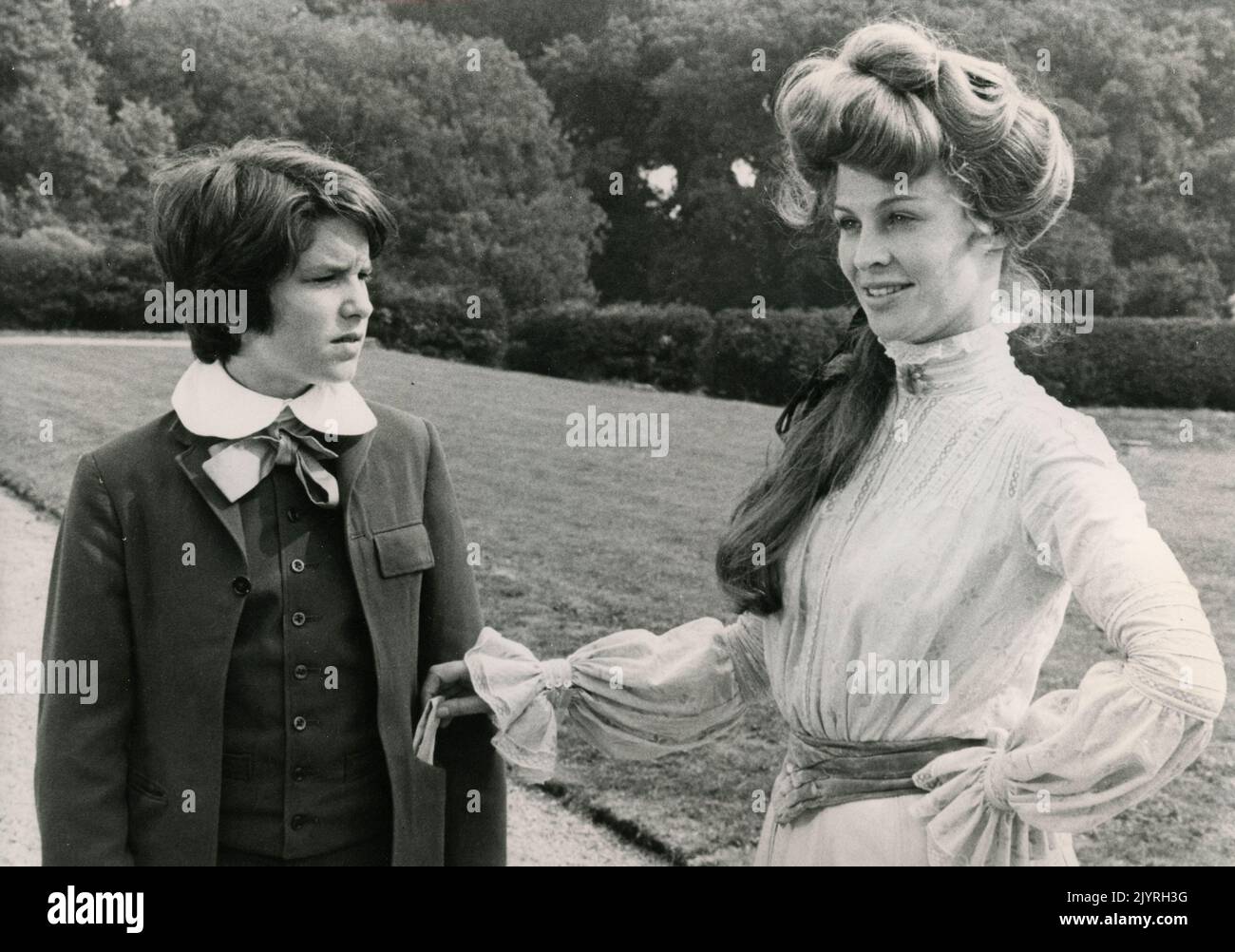 Child actor Dominic Guard and actress Julie Christie in the movie The ...