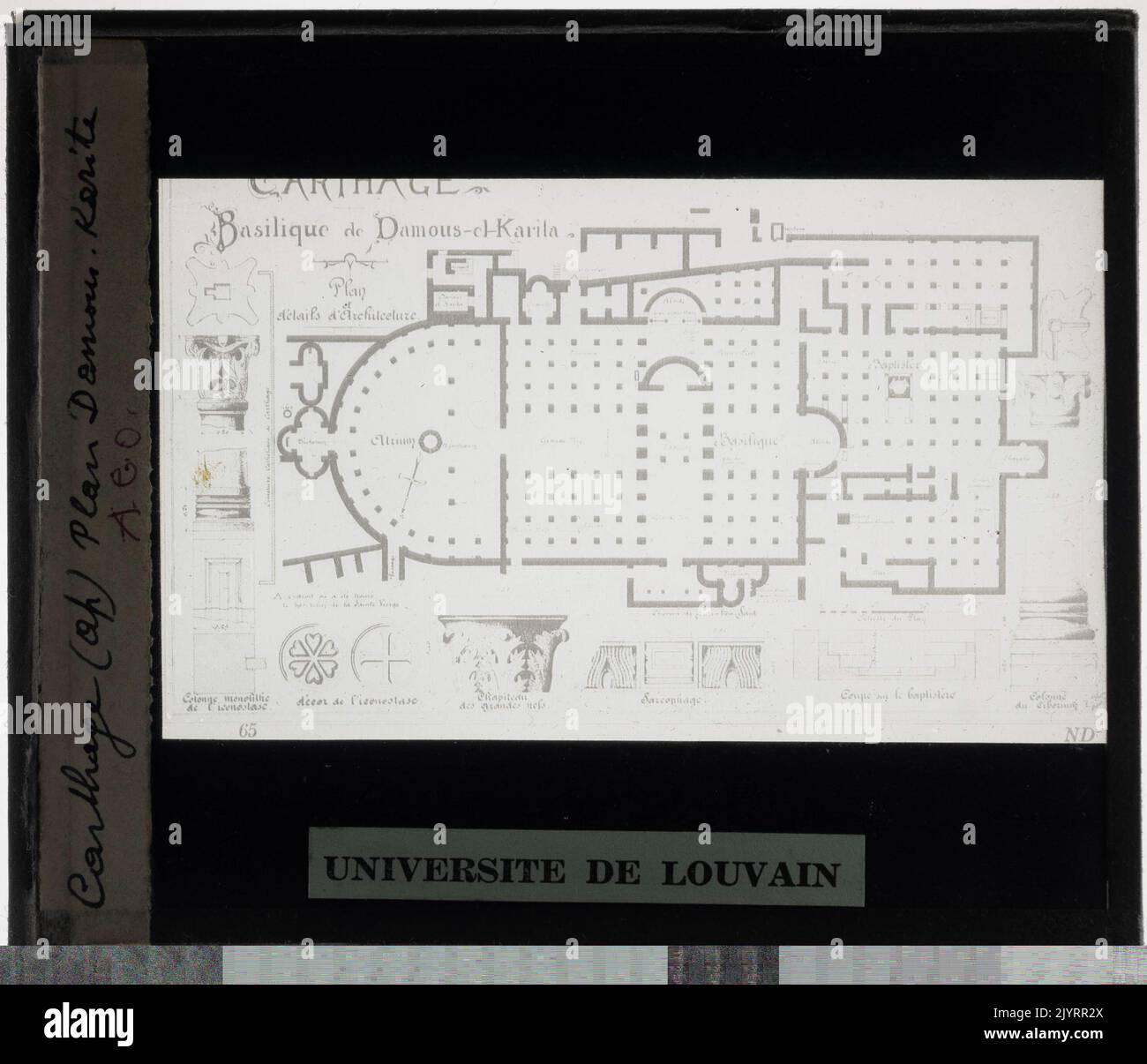 Carthage. Basilica Damus El Karita map Stock Photo Alamy