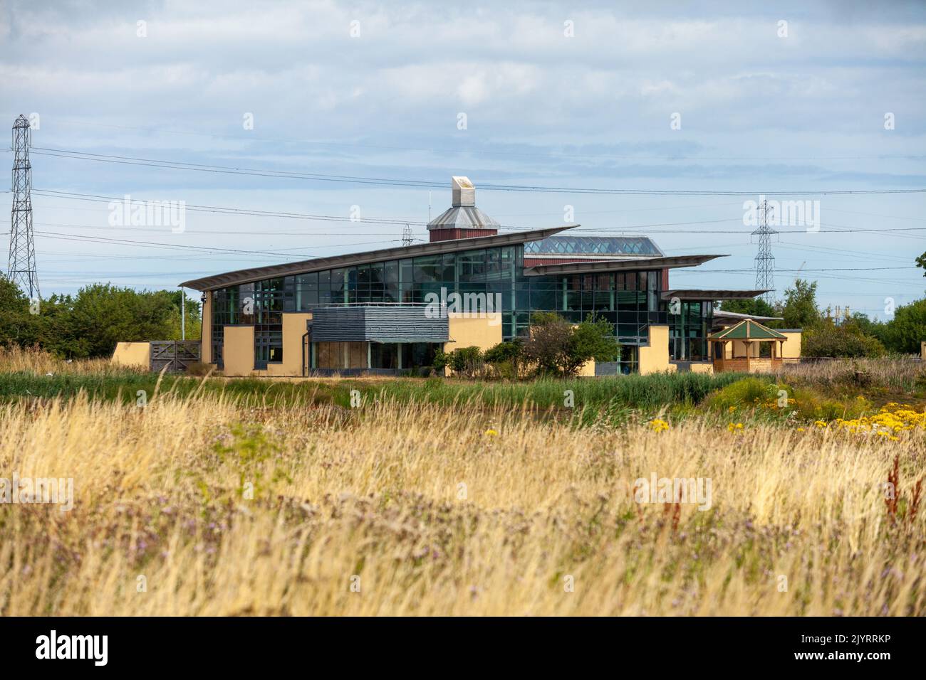 The RSPB centre at Saltholme,  Middlesbrough, England. Stock Photo