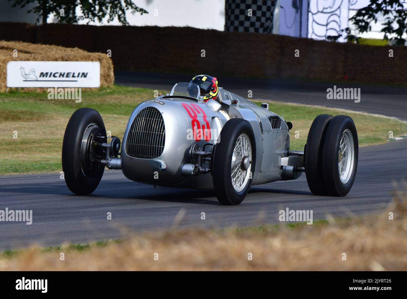 Auto Union Type C, From the early twenties innovative technology of the period such as supercharging greatly increased engine power, this also lead to Stock Photo