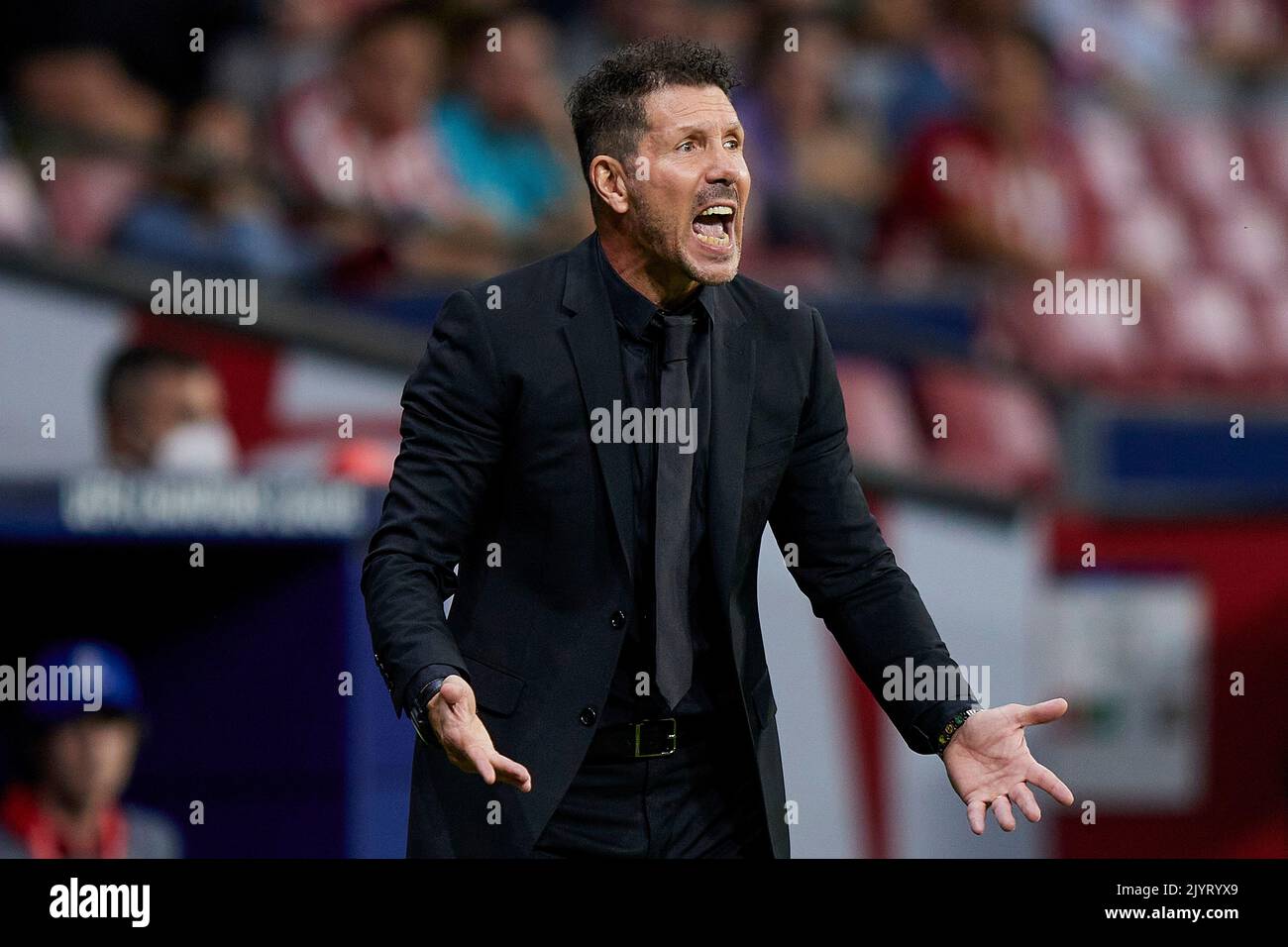 Atletico de Madrid head coach Diego Pablo Cholo Simeone during the UEFA ...