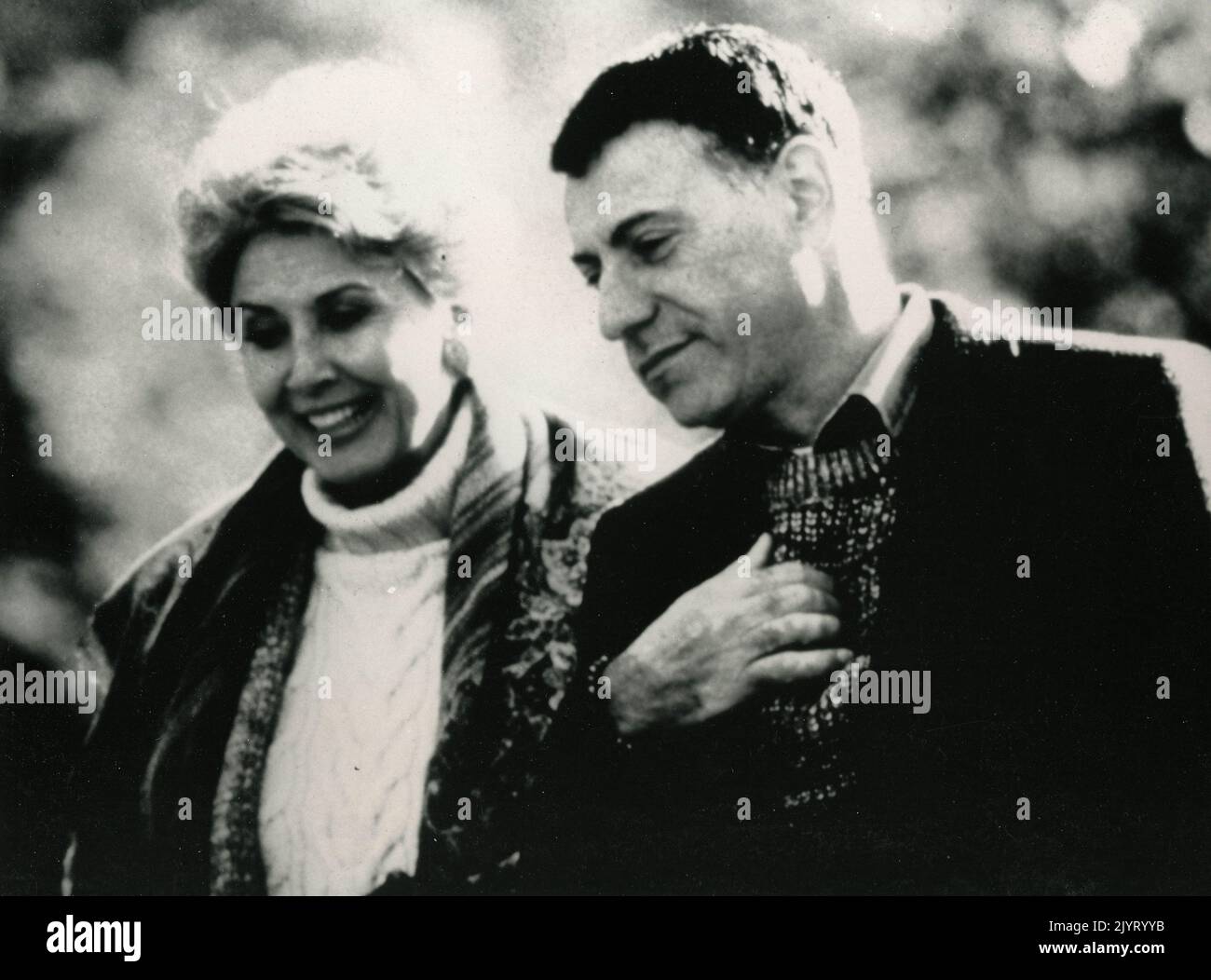 Actress Michael Learned and actor Alan Arkin in the movie A Deadly Business, 1986 Stock Photo