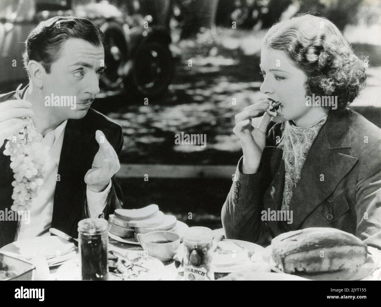 American actor William Powell and actress Myrna Loy in the movie Double ...