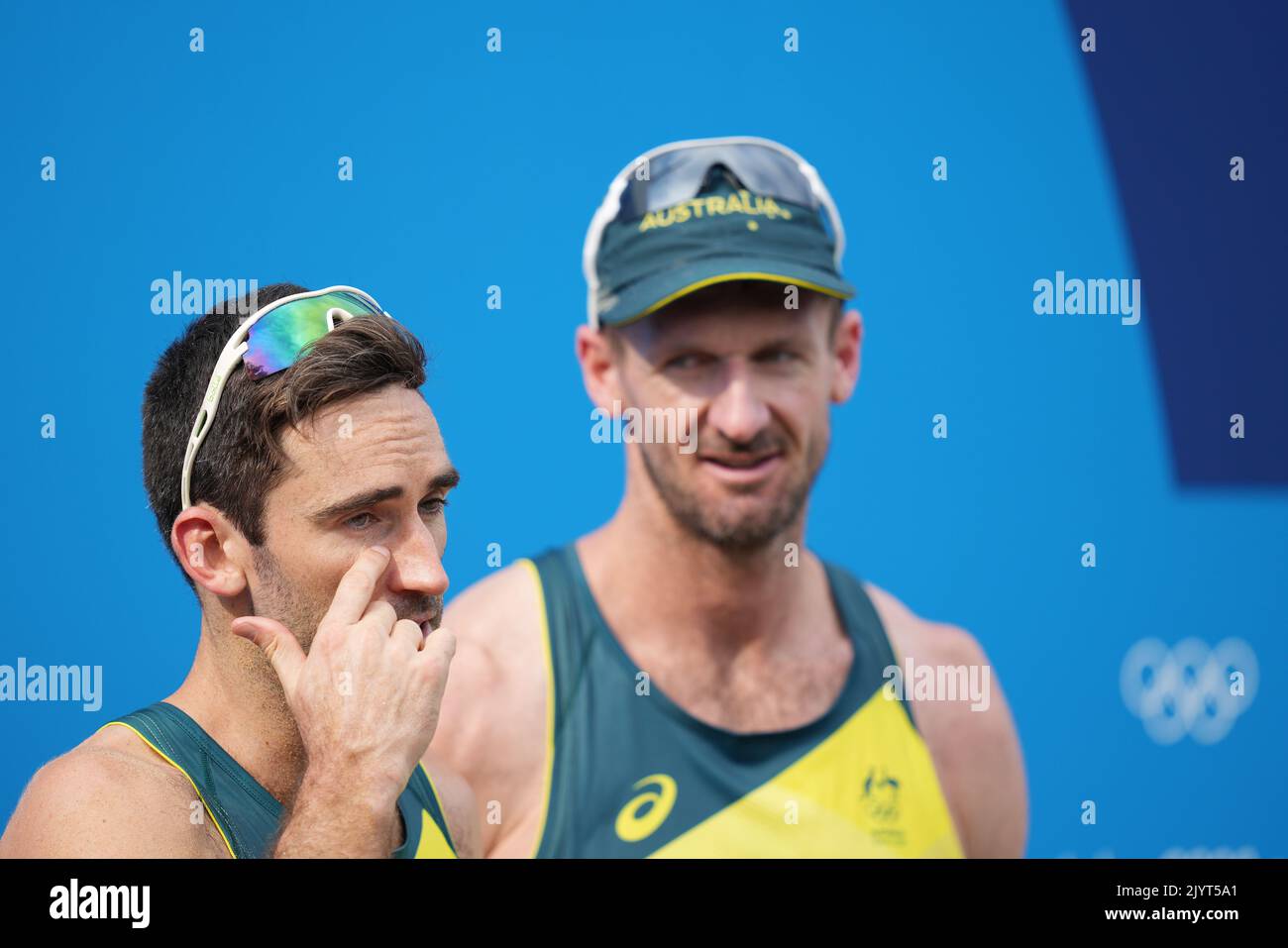 Australia’s Christopher McHugh (right) and Damien Schumann (left