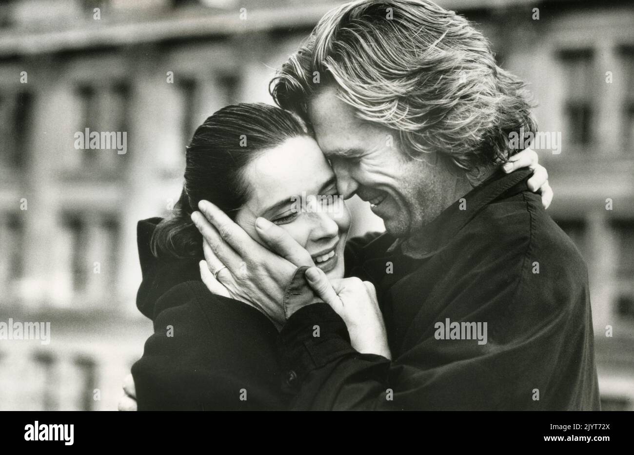 American actor Jeff Bridges and Italian actress Isabella Rossellini in the movie Fearless, USA 1993 Stock Photo