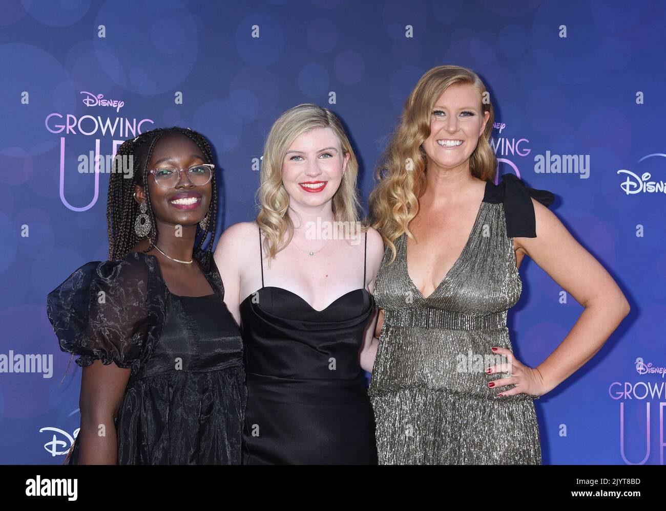 Sofia Ongele, Alex Crotty and Nicole Galovski arriving to the 'Growing Up' Premiere held at Neuehouse Hollywood on September 7, 2022 Hollywood, California © Janet Gough / AFF-USA.com Stock Photo