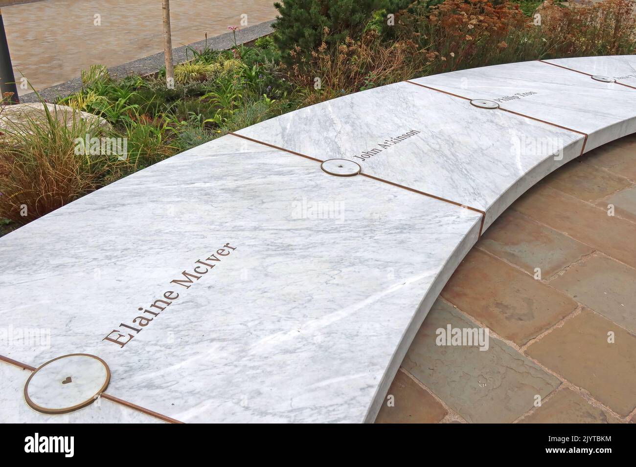 The Glade Of Light memorial, commemorates the victims of the Manchester