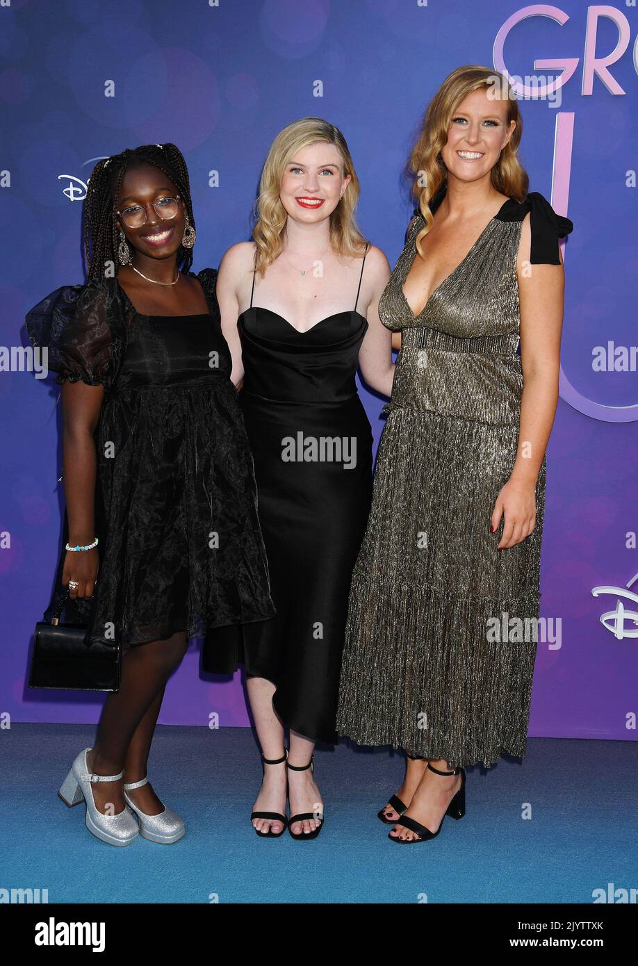 Hollywood, Ca. 07th Sep, 2022. (L-R) Sofia Ongele, Alex Crotty and Nicole Galovski attend Disney 's 'Growing Up' Red Carpet Premiere Event at NeueHouse Hollywood on September 07, 2022 in Hollywood, California. Credit: Jeffrey Mayer/Jtm Photos/Media Punch/Alamy Live News Stock Photo