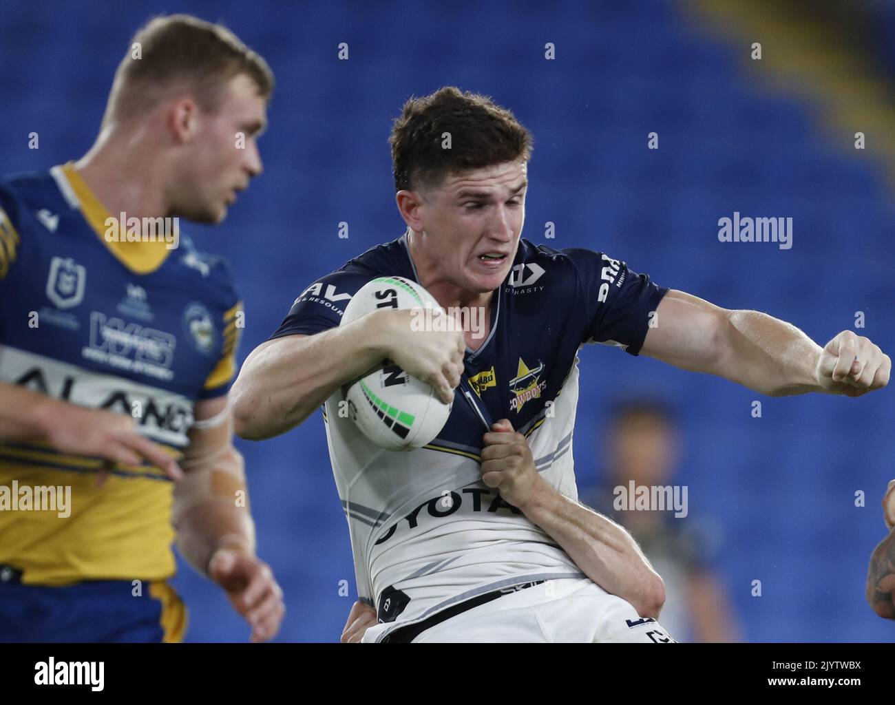 Ben Condon of North Queensland Cowboys during the NRL Round 23 between the Parramatta Eels at