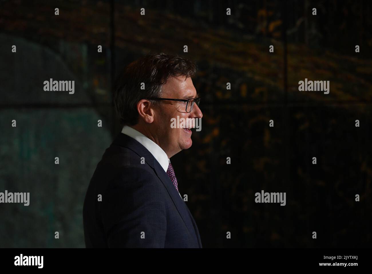 Minister for Education Alan Tudge at a press conference at Parliament ...