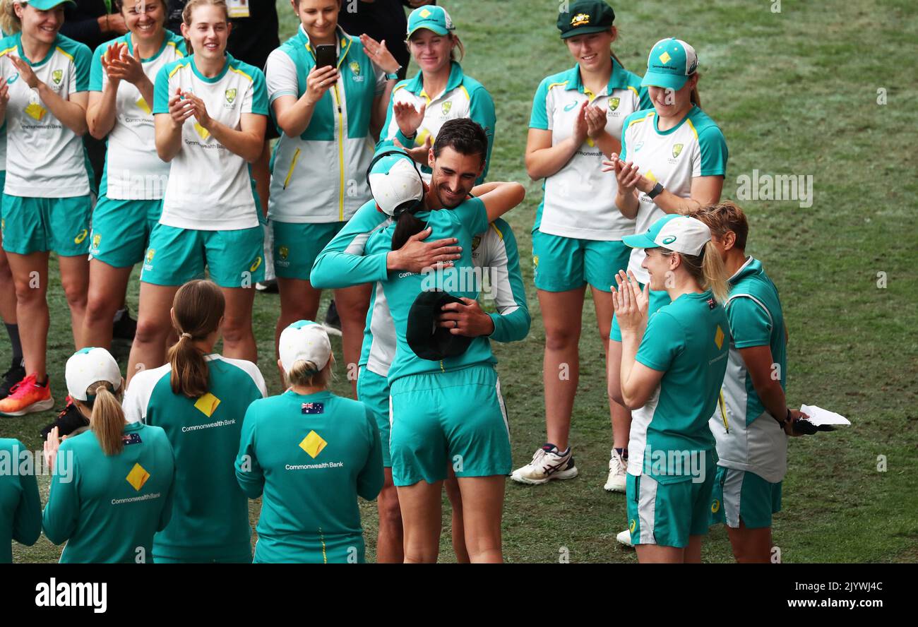 Australian mens Test Cricketer Mitchell Starc presents Annabel