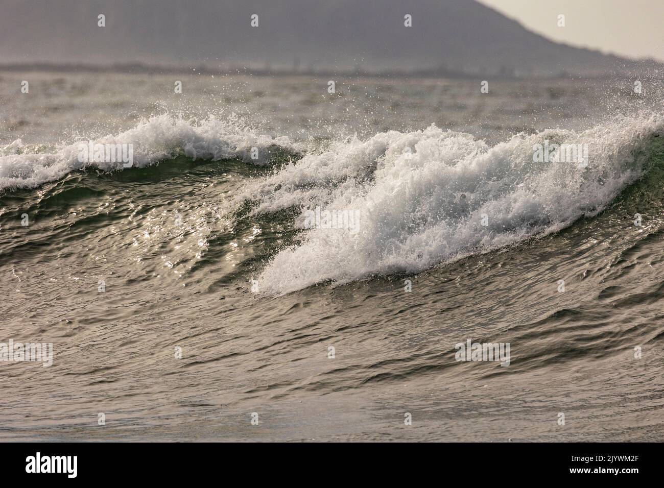 Crashing waves in Queensland, Australia Stock Photo