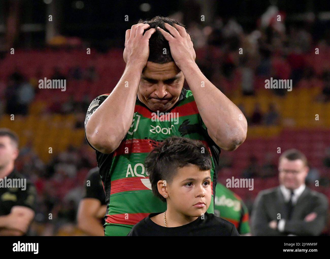 Cody Walker reacts following the NRL Grand Final between the Penrith