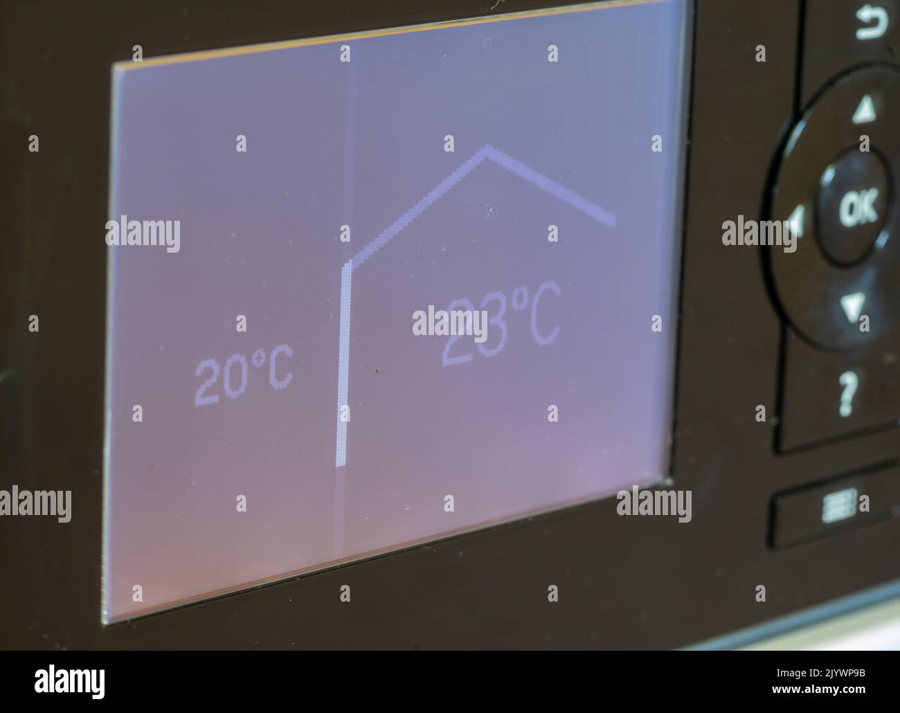 Digital closeup of a heating system Stock Photo - Alamy