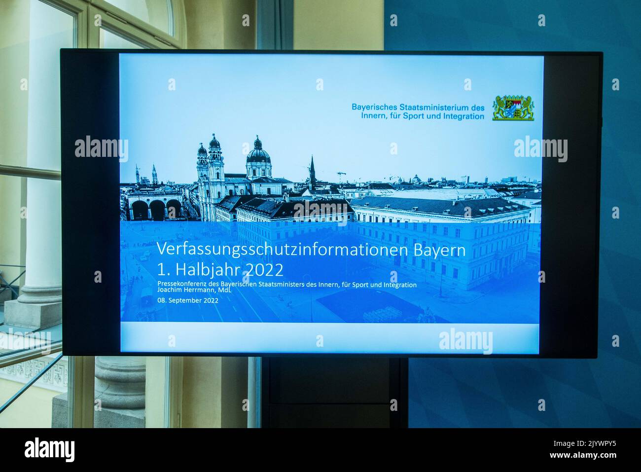 Munich, Bavaria, Germany. 8th Sep, 2022. The Bavarian Verfassungsschutz