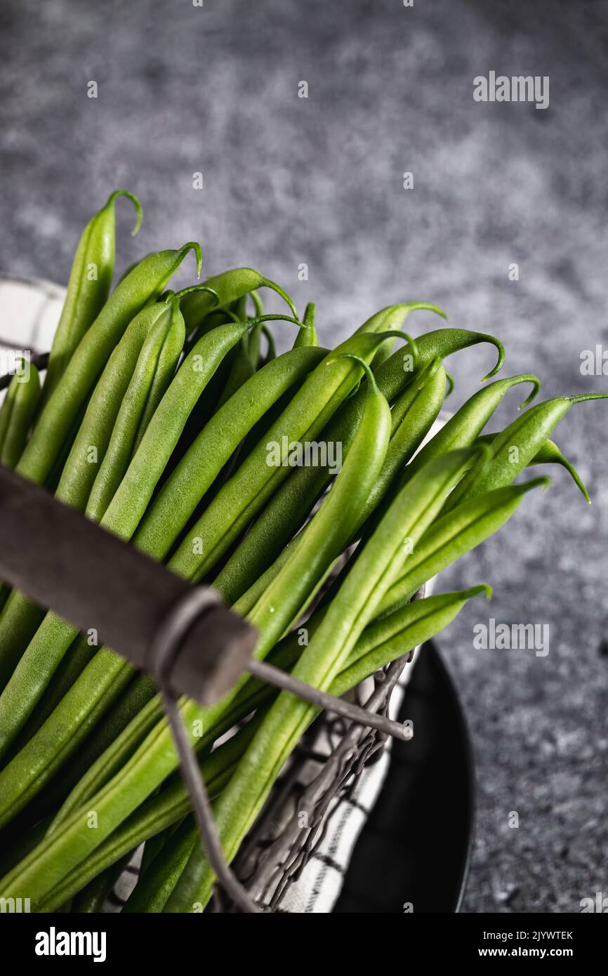 Green beans in vintage hi-res stock photography and images - Alamy