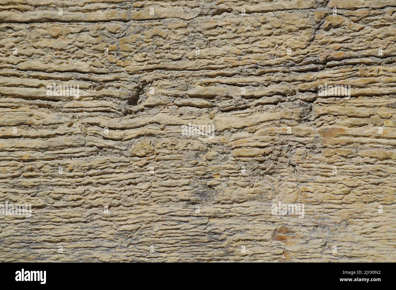 Lime deposit in a Quarry. Stock Photo