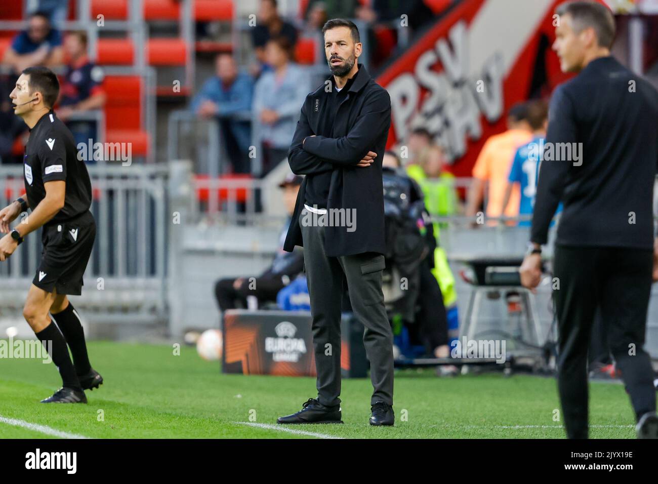 EINDHOVEN, NETHERLANDS - SEPTEMBER 8: trainer/coach Ruud van Nistelrooy of PSV Eindhoven during the Group A - UEFA Europa League match between PSV and Bodo/Glimt at Philips stadium on September 8, 2022 in Eindhoven, Netherlands (Photo by Broer van den Boom/Orange Pictures) Stock Photo