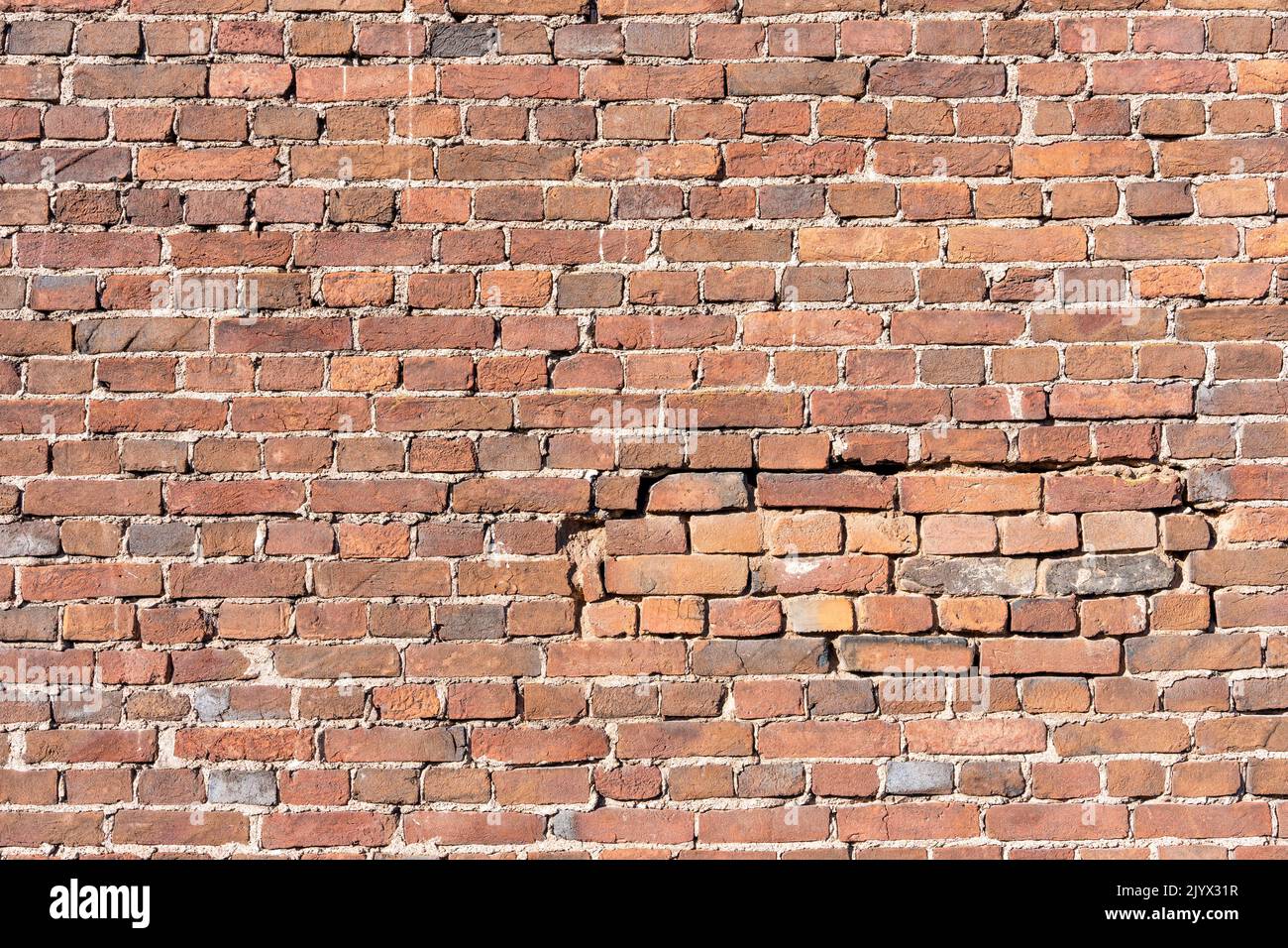 The texture background brick wall made of old red brick Stock Photo Alamy