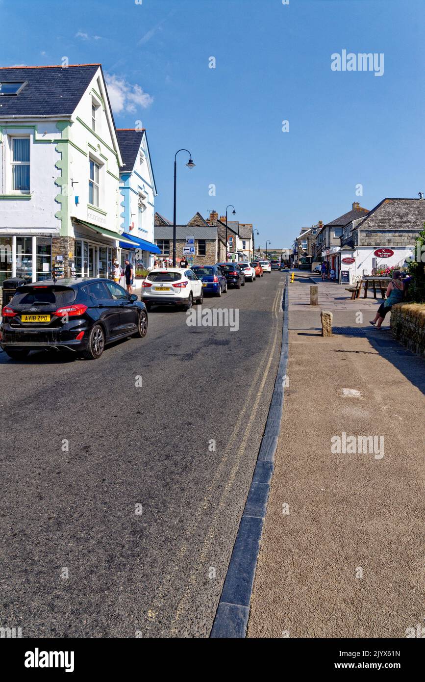 Street view Beautiful scenic village of Tintagel United Kingdom