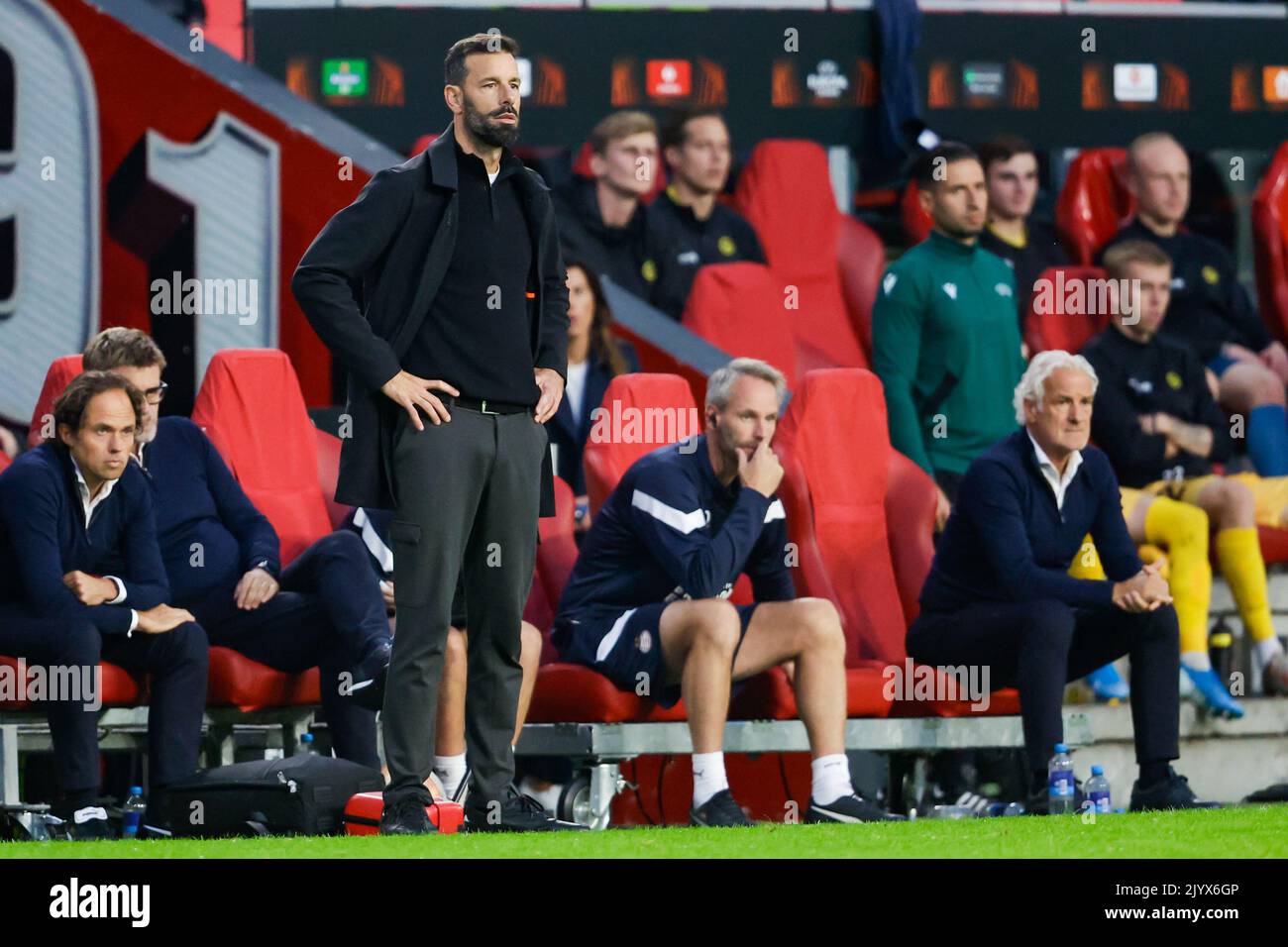 EINDHOVEN, NETHERLANDS - SEPTEMBER 8: trainer/coach Ruud van Nistelrooy of PSV Eindhoven during the Group A - UEFA Europa League match between PSV and Bodo/Glimt at Philips stadium on September 8, 2022 in Eindhoven, Netherlands (Photo by Broer van den Boom/Orange Pictures) Stock Photo