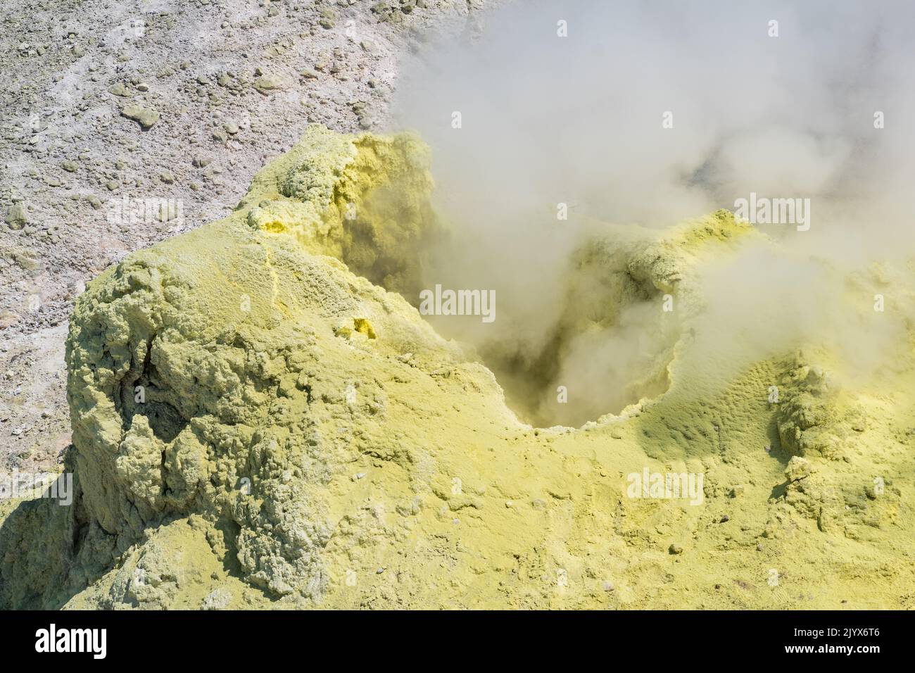 Lava Slope Sulfur deposit deposits volcano hi-res stock photography and images - Alamy