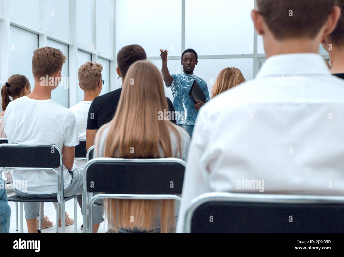 group of diverse young people in the conference room Stock Photo - Alamy