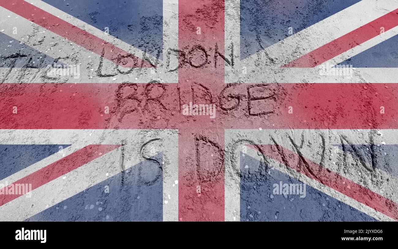 text LONDON BRIDGE IS DOWN on the beach is the name of operation of ...