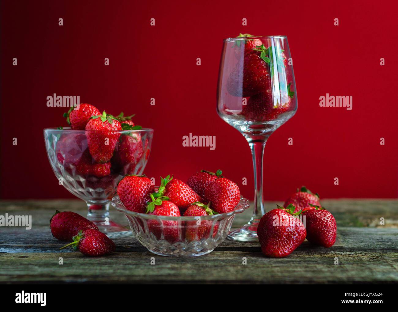 Fresh juicy strawberries with leaves. Strawberry Stock Photo - Alamy