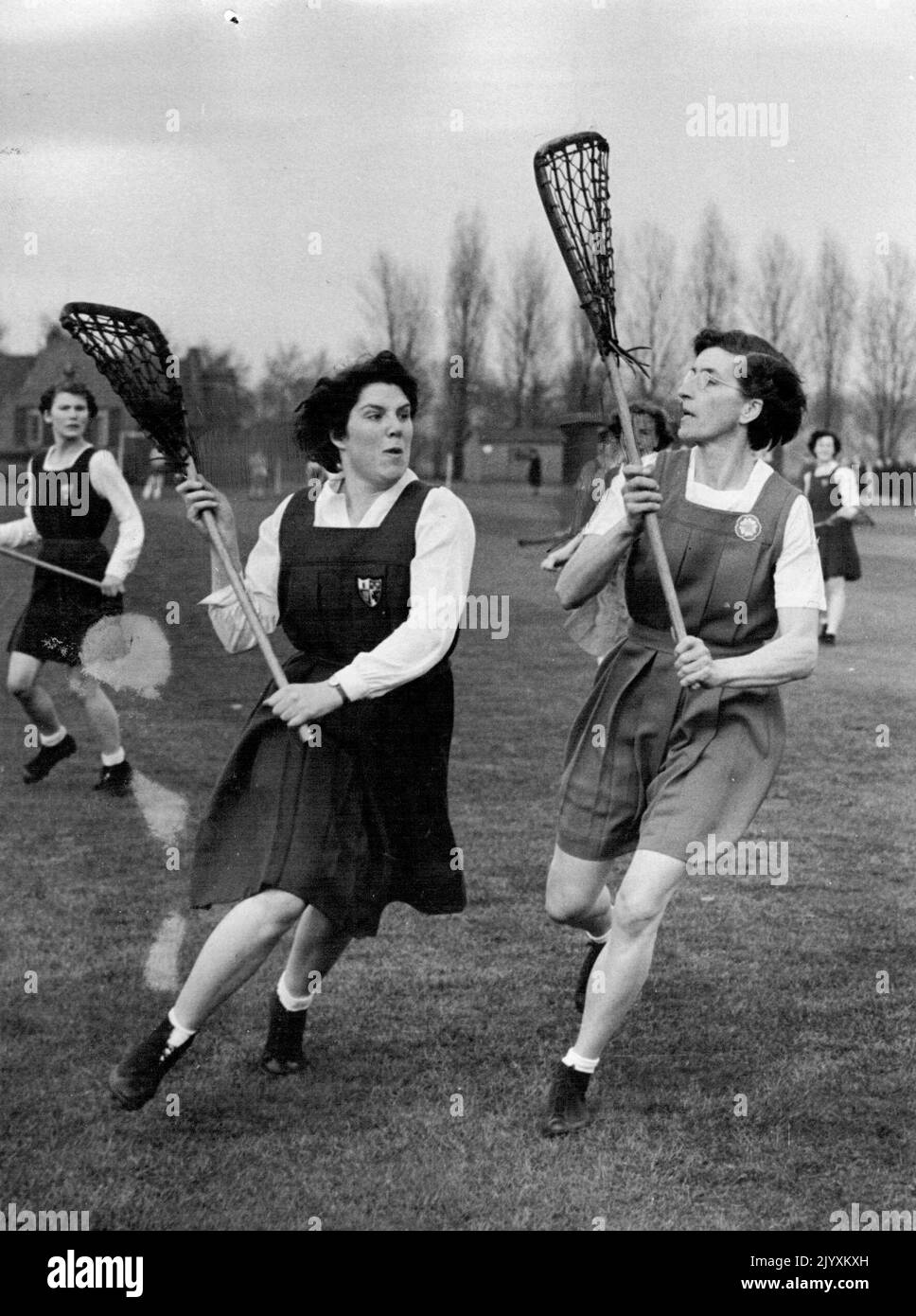 Photo Ancienne De L'équipe De Lacrosse De Cambridge - 1922, Tirage Original
