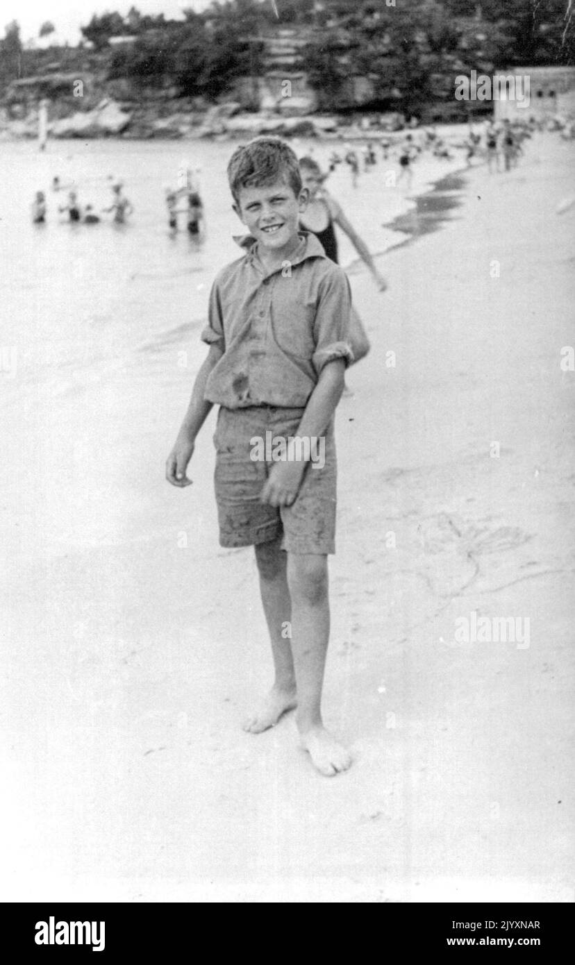 David Moore at Neilson Park 1938. October 21, 1933. Stock Photo