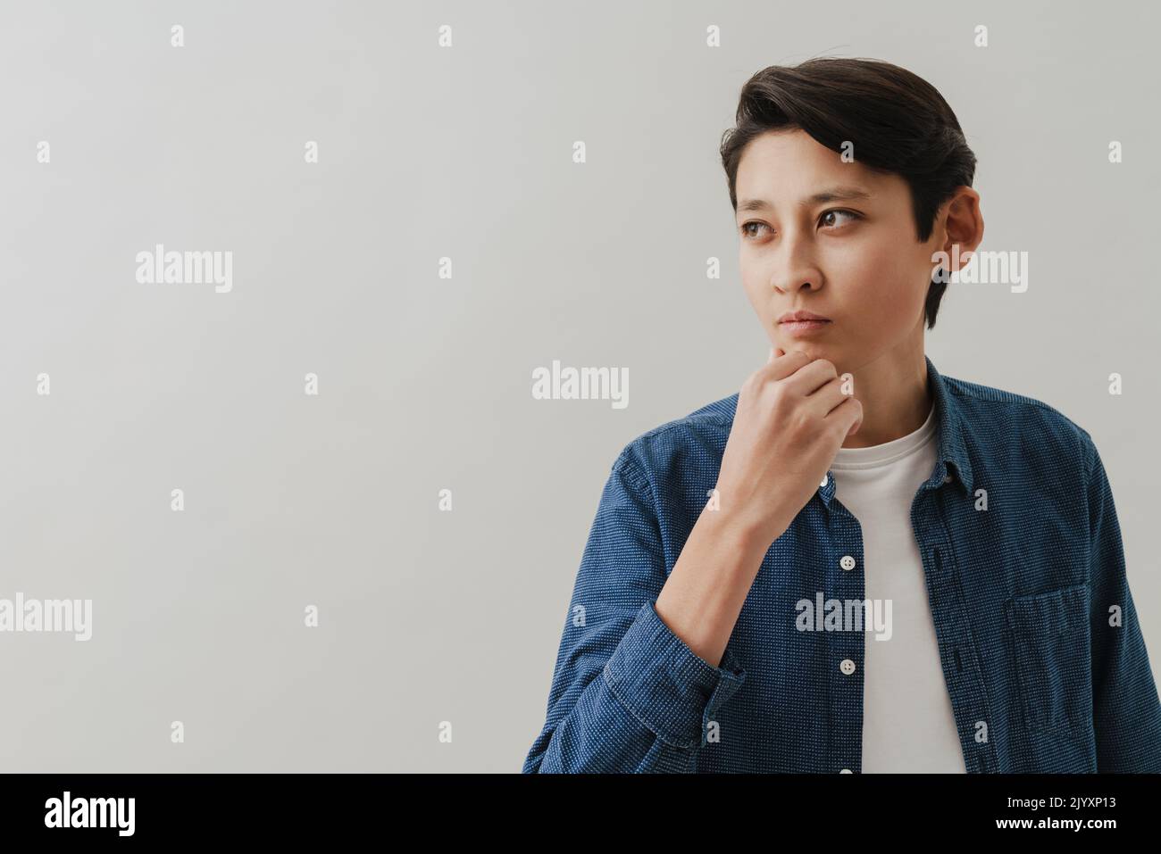 Boy wearing shirt hi-res stock photography and images - Alamy