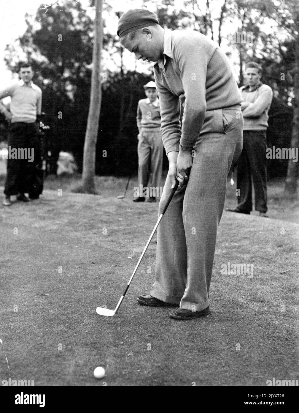 Frank Phillips - Golf - Personality. August 22, 1950. Stock Photo