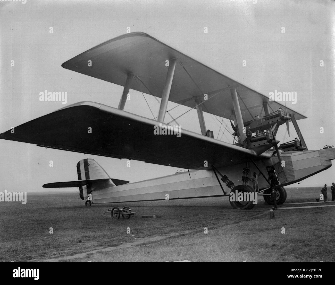 Caproni planes - Aviation. April 10, 1930. (Photo by Colimibi Gerardo (Bin). Stock Photo