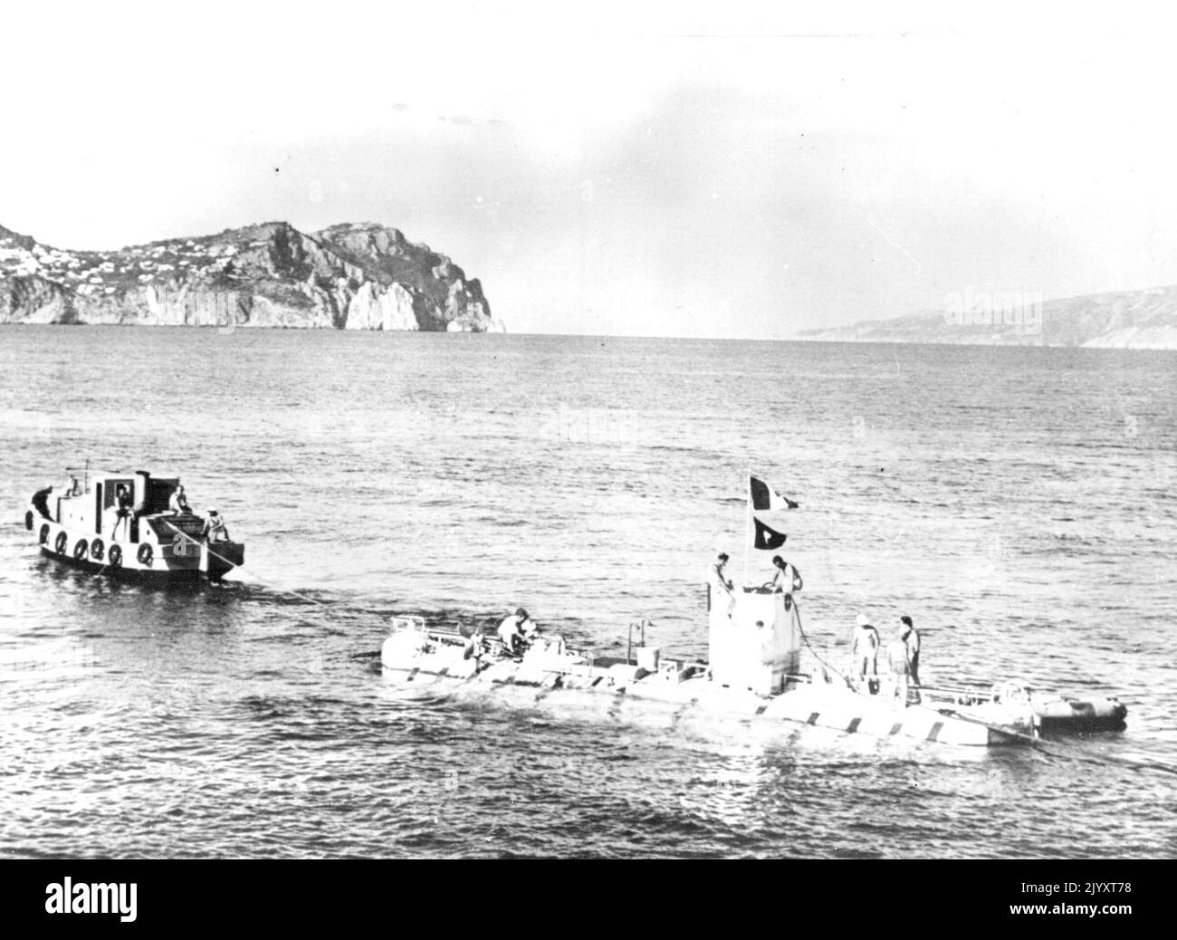 Prof. Picard Makes New Descent -- The scene off Capri when the ...